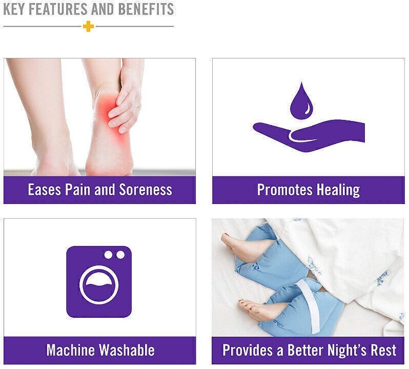 2x Ankle Protector Pain Pressure Relief from Sores Ulcers for Feet Foot Boot