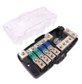 Mini ANL fuse holder distributor 4-way distribution block 2x input + 4x output