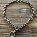 Collar for Large Dog Stainless Steel Thick Puppy Choker Metal Chain Silver