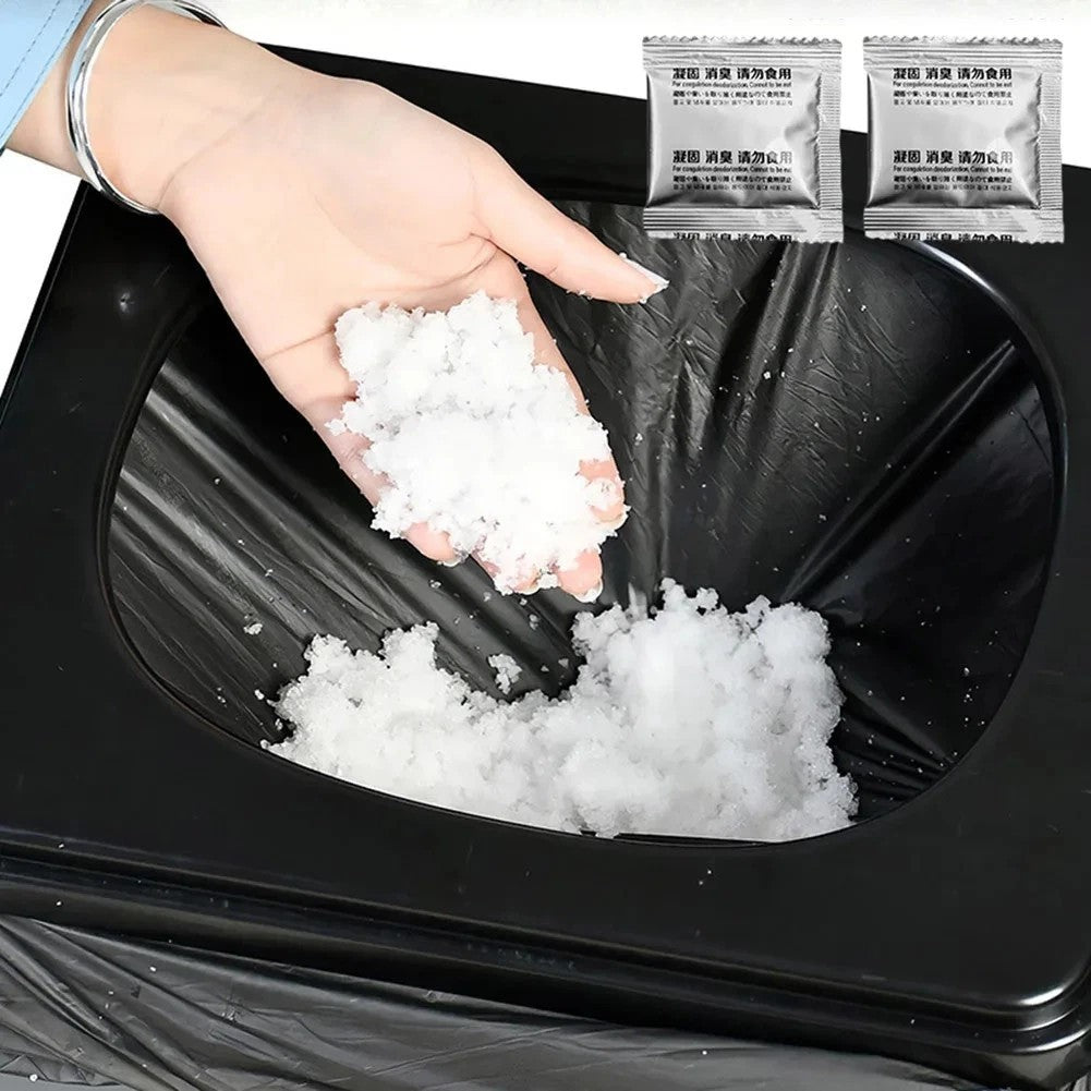 12pcs Poo Powder Camping Toilet Chemicals Eco Absorbent Gel Waste Deodorizing