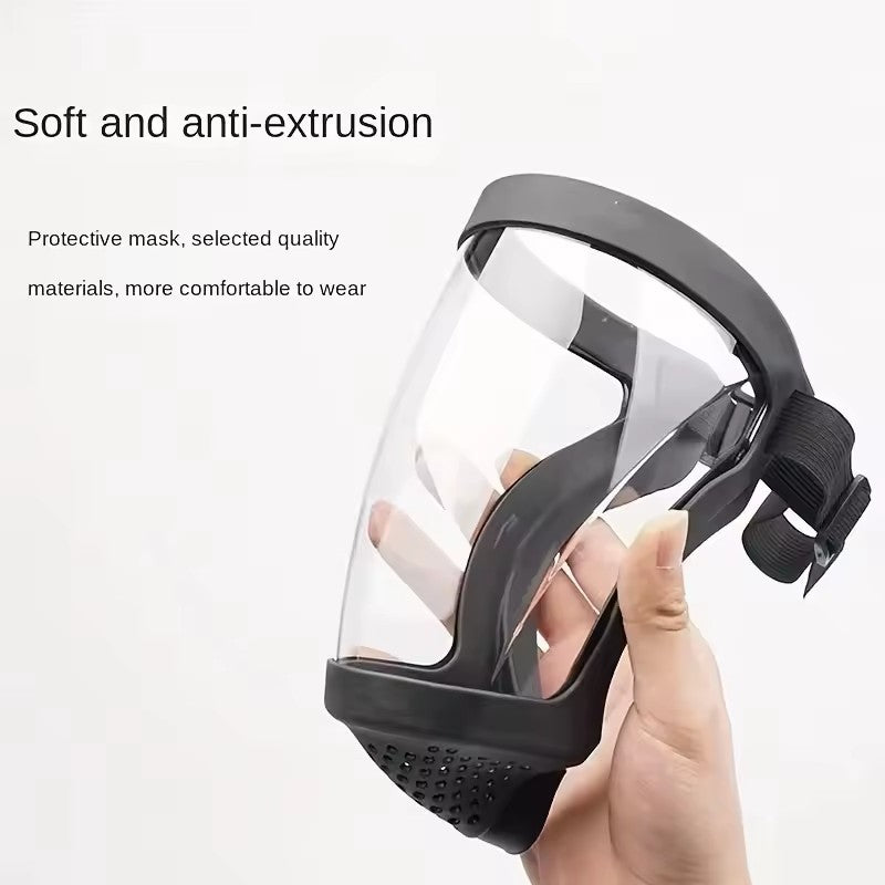 Anti-fog Full Face Shield Super Protective Head Cover Transparent Safety Mask UK