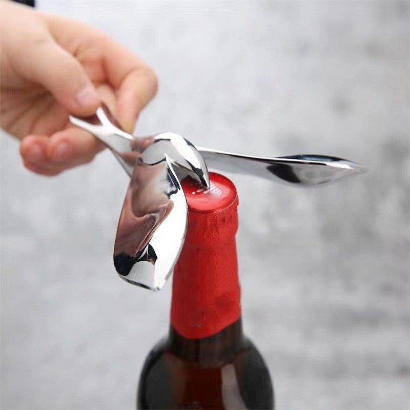 UK Flying Bird Bottle Opener Balanced bird with floating & rotating Elegant Gift