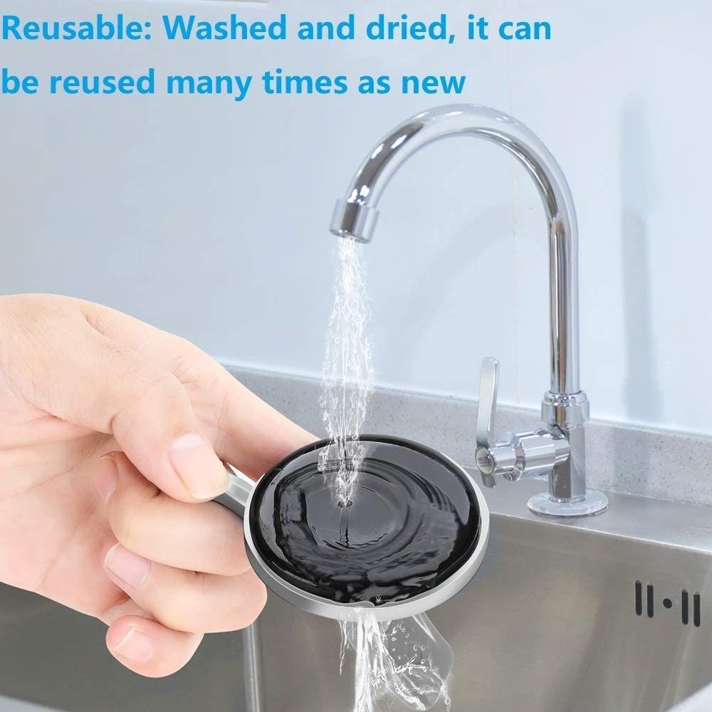 Install Heavy-Duty Suction Cup Hooks Bathroom Shower Organization Chrome-Plated