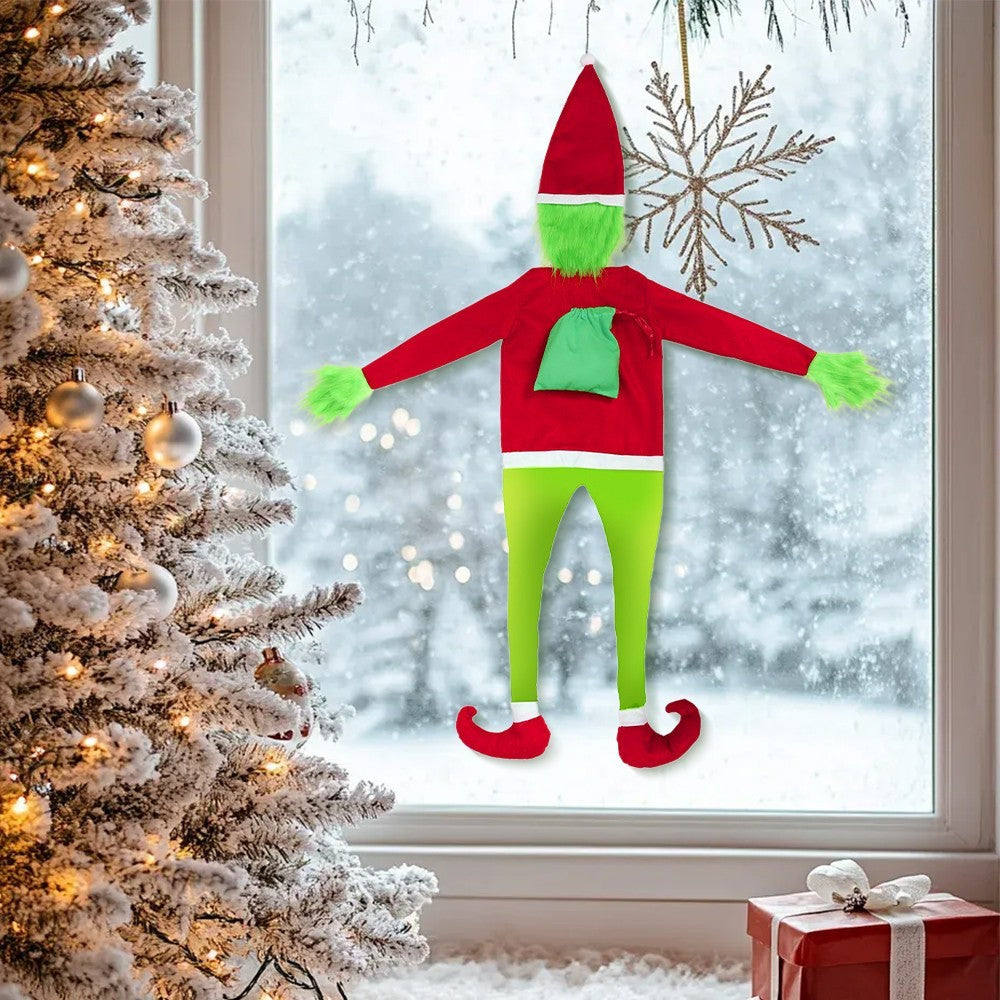 Christmas Grinchs Decor Bendable Arms & Legs, for Home Tree Wall Outdoor Decor