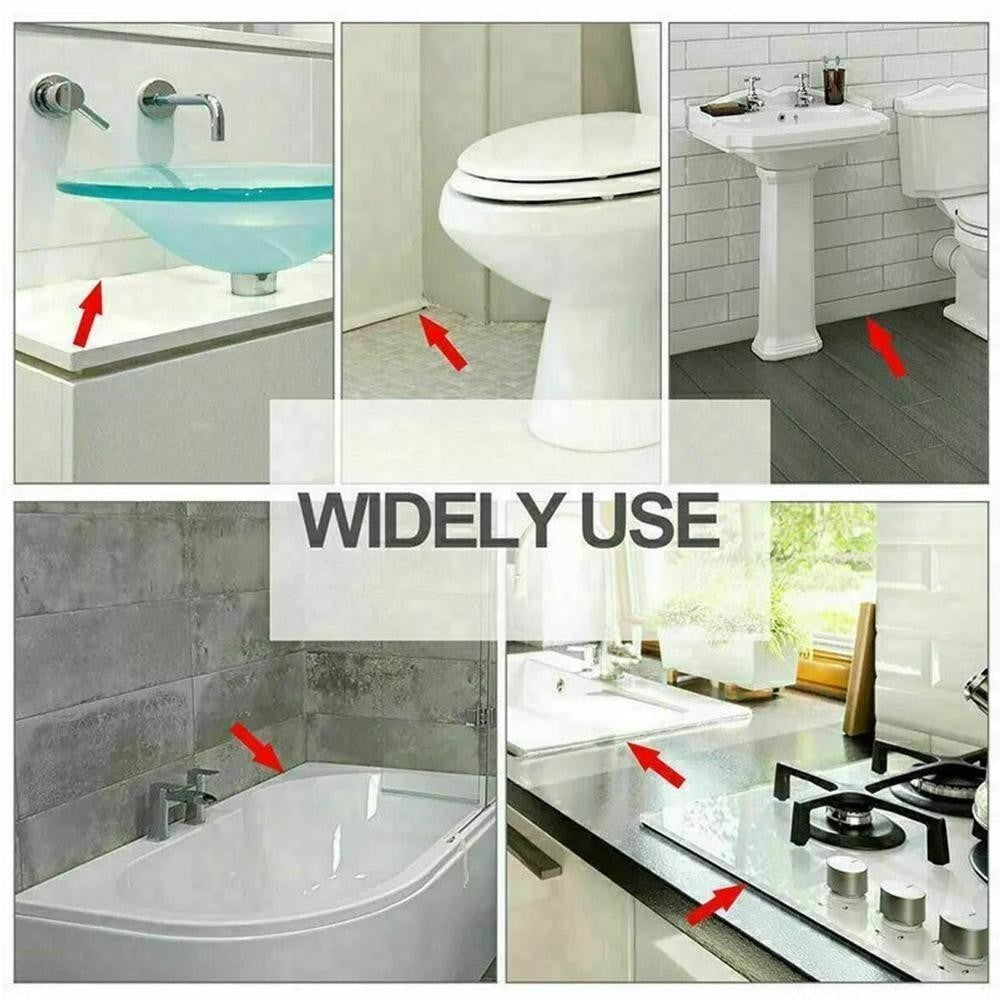 Bath Kitchen Caulk Tape Sealant Strip PVC Self Adhesive  Toilet-Wall