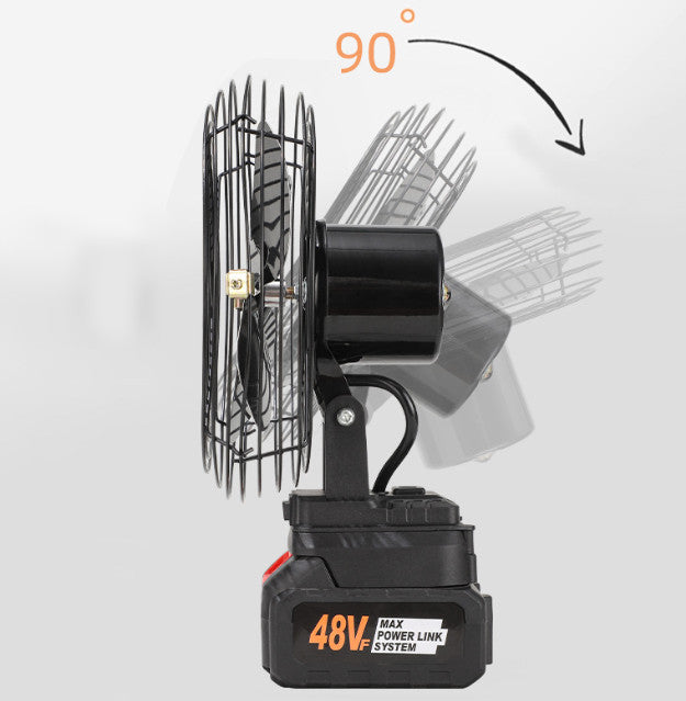 Portable Cordless Jobsite Workshop Fan, Compatible with Li-Ion Battery