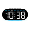 LED Electric Digital Alarm Clock USB Power Mirror Display Bedroom Bedside NEW