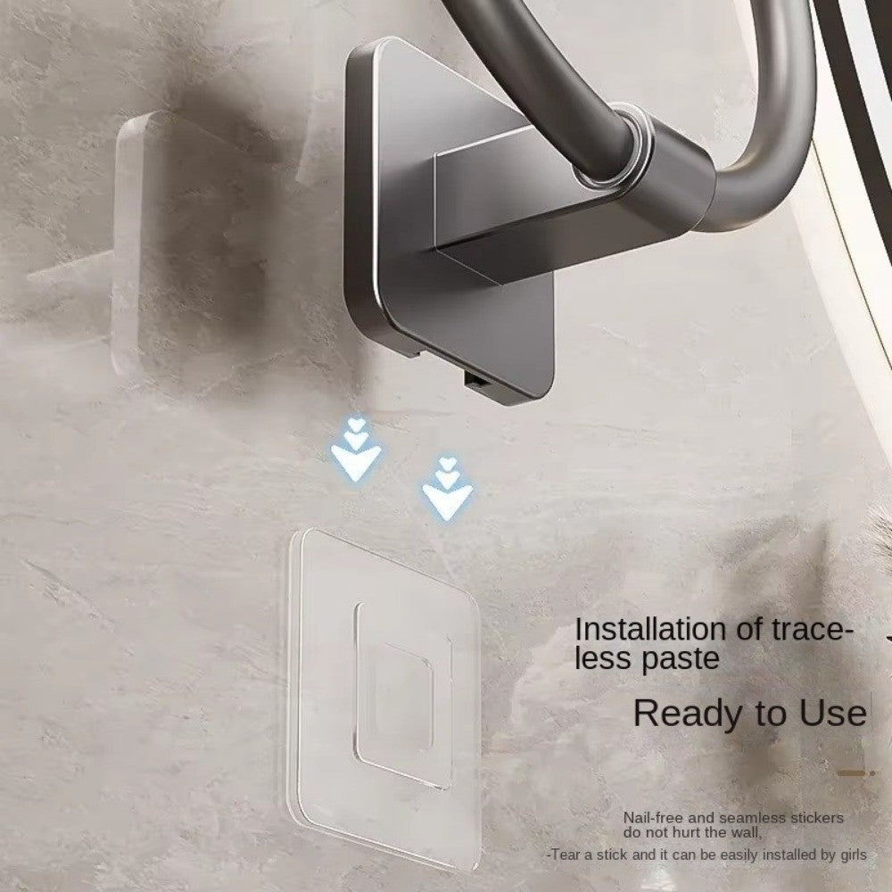Wall Mounted Rotatable Towel Ring Hook Towel Hanger Bathroom Storage Holder
