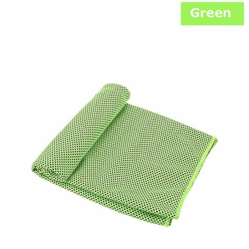 Instant Ice Cooling Towel Sports Gym Fitness Running Cycling Keep Cool Down Cold