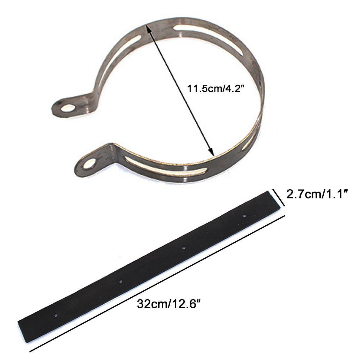 10cm Motorcycle Exhaust Muffler Silencer Hanger Clamp Strap Mount Bracket