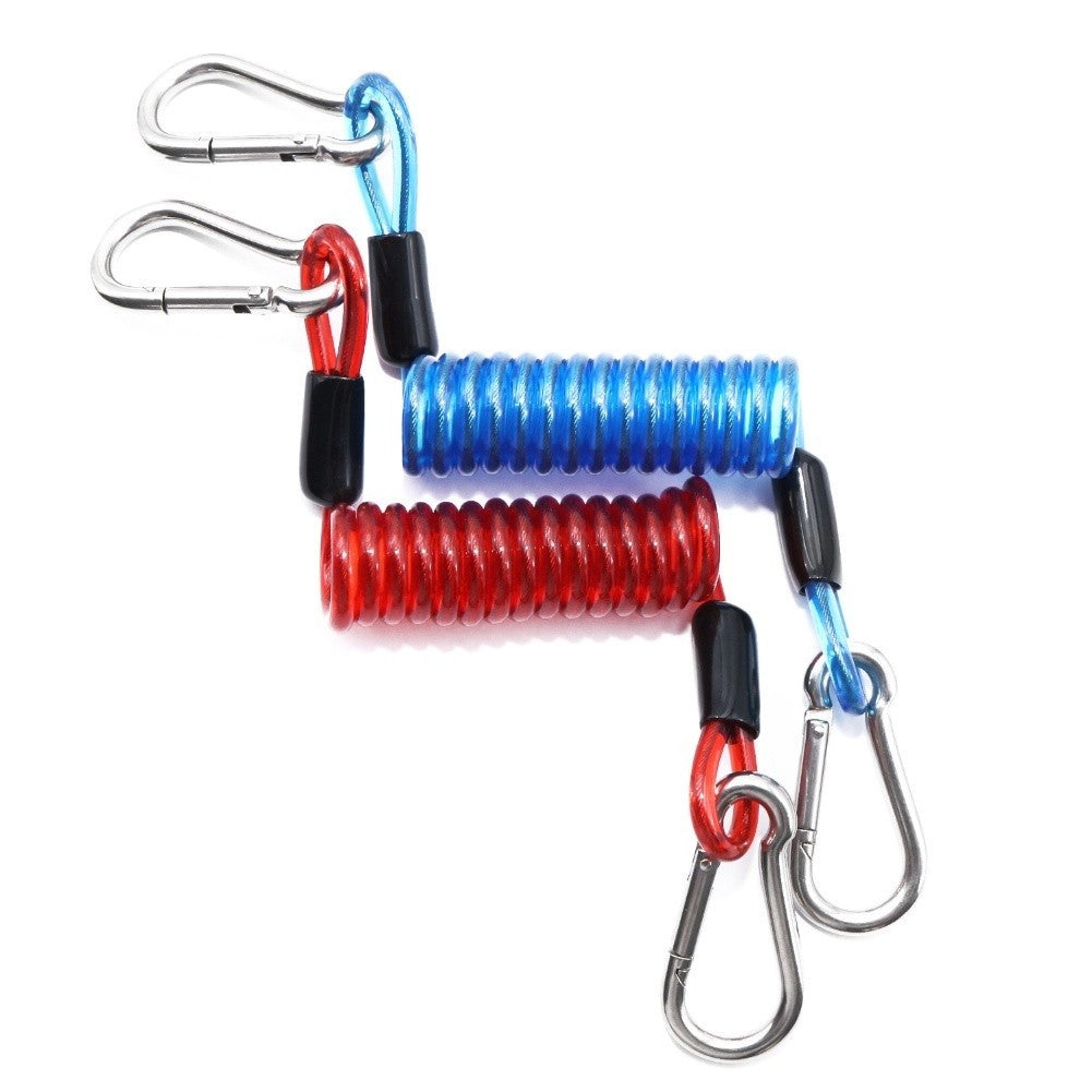 Paddle Board Connecting Safety Rope Elastic Coiled Bungee for Surfboard
