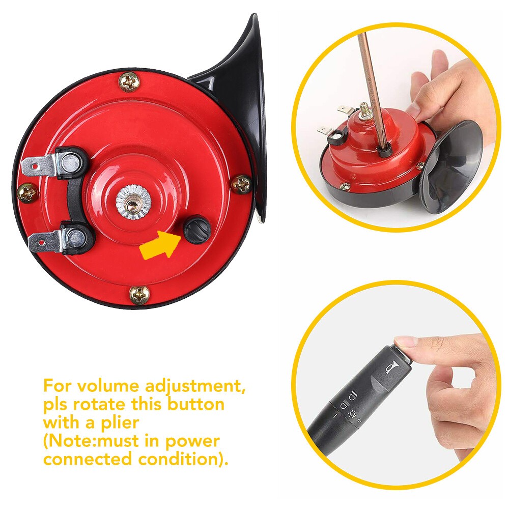 300DB Super Train Horn For Trucks SUV Motorcycles Car-Boat 12V Vehicle Universal