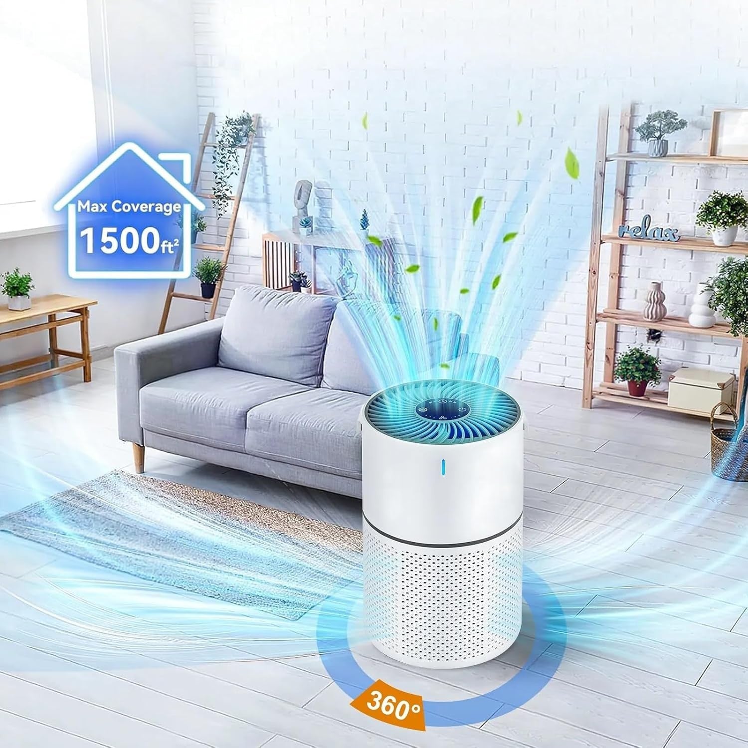 Air Purifiers For Large Room Medical Grade HEPA Air Purifier Smoke Odor Pet Home
