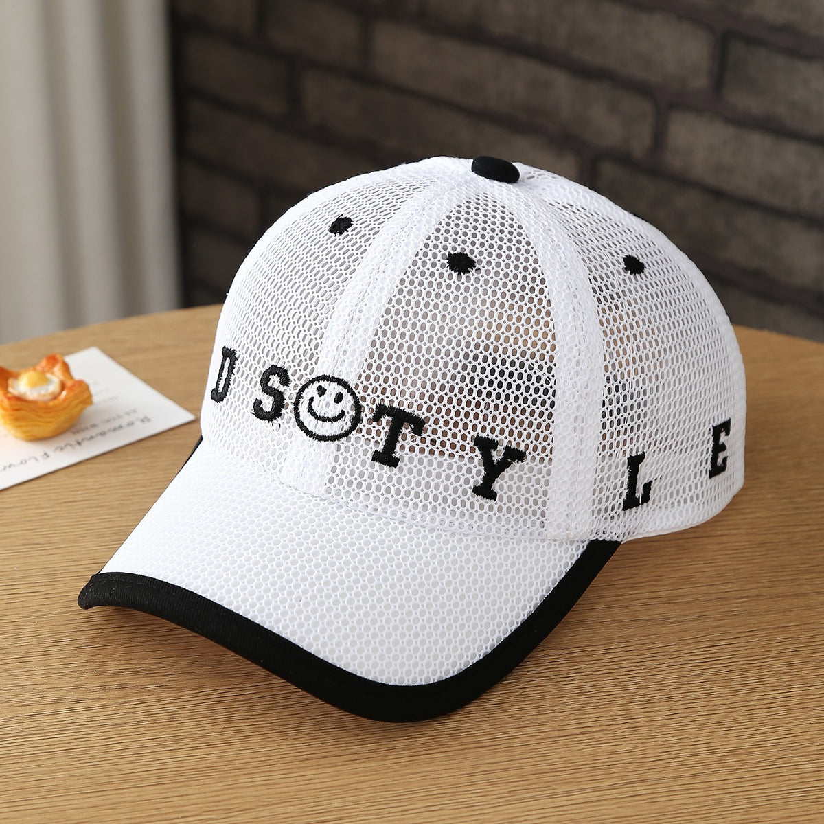 Children's Summer Lightweight Mesh Cap - Boys And Girls DSTY Smiling Face...