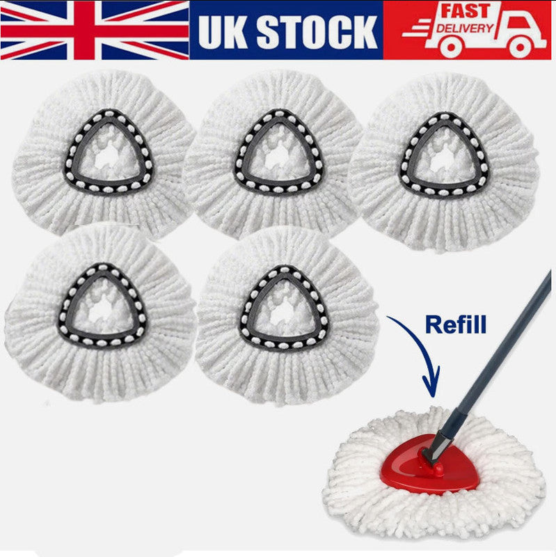 Replacement for Vileda Mop Heads Refill Turbo Microfibre Spin Mop Easy Wring