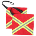 2 Pcs Towing Flag for Kayak Marking Flags High Visibility Safety Hook Warning