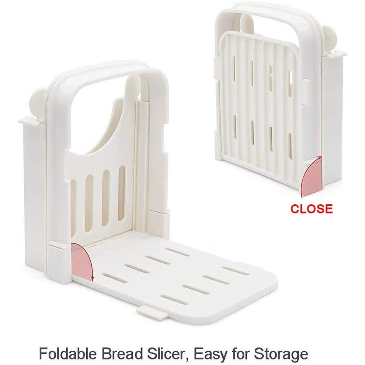 Bread Slicer Foldable Toast Slicer Adjustable Toast Slicing Machine