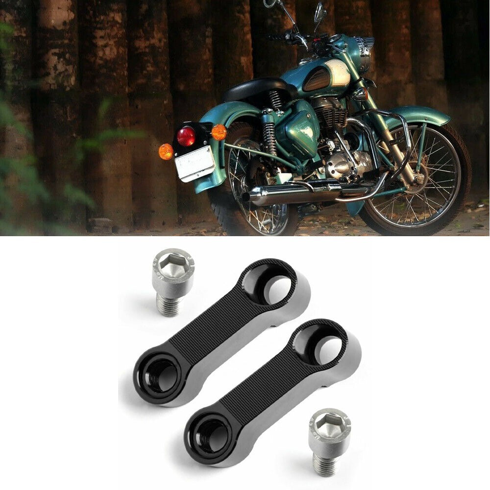 2 PCS 10MM Motorcycle Mirror Riser/Extender Adapter Mounts Motorbike Sets UK