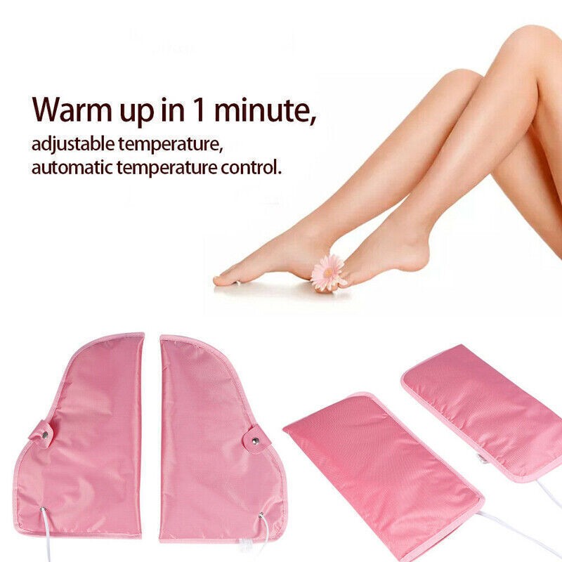 Electric Heated Gloves Mitts Infrared Therapy Treatment Warmer Salon Manicure