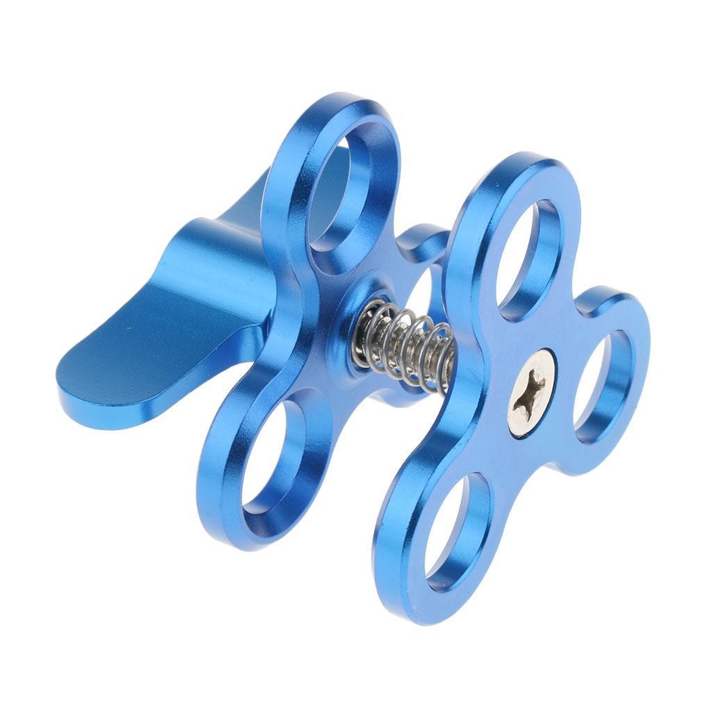 Three-hole ball joint arm underwater diving clamp mount for light