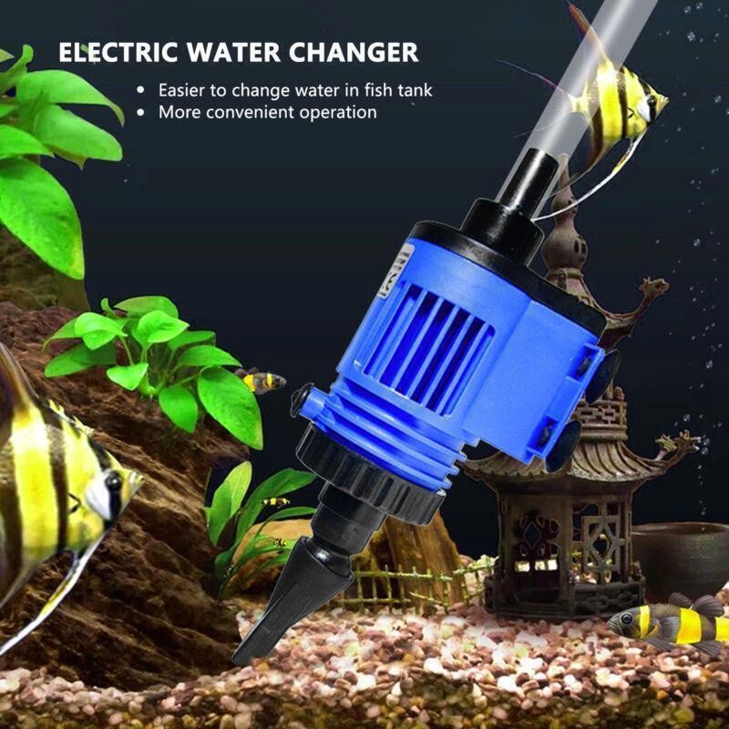 10W Aquarium Gravel Cleaner Electric Automatic Vacuum Water Changer Sand Alga
