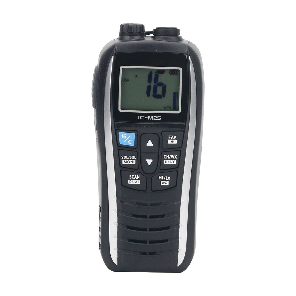IC-M25 VHF Handheld Transceiver 5W 5KM VHF Marine Radio Walkie Talkie