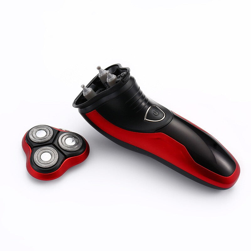 ELECTRIC SHAVER WET DRY ROTARY SHAVING RAZOR WITH POP-UP TRIMMER MENS UK