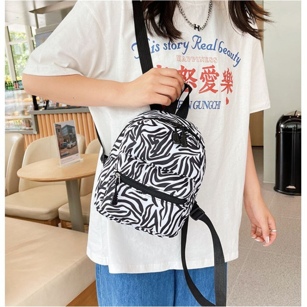 Women Ladies Small Mini School Backpack Travel Cute Canvas Shoulder Bag Rucksack