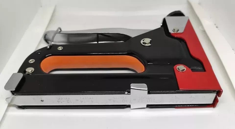 Staple Gun Heavy Duty Tacker Upholstery Woodworking + 1000 Staples Craft Tool