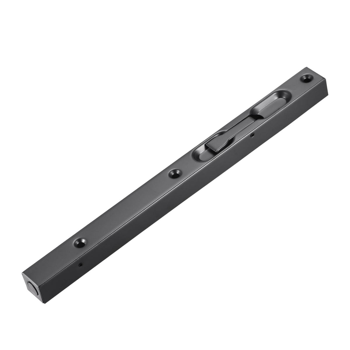 Flush Bolt 10-inch Stainless Steel Door Guard Lever Action Latch Lock 2Pcs Black