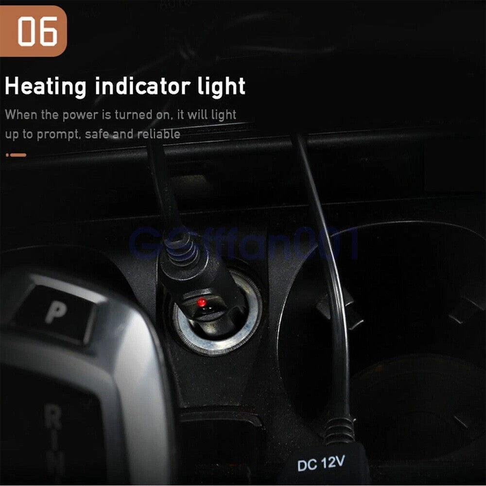 1/2X Luxury Heated Car Seat Cushion Heater 30℃-65℃ Universal 12V For Cold Winter