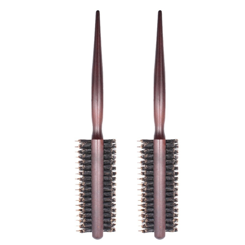 2 Piece Small Round Bristle Quiff Roller Hair Brush