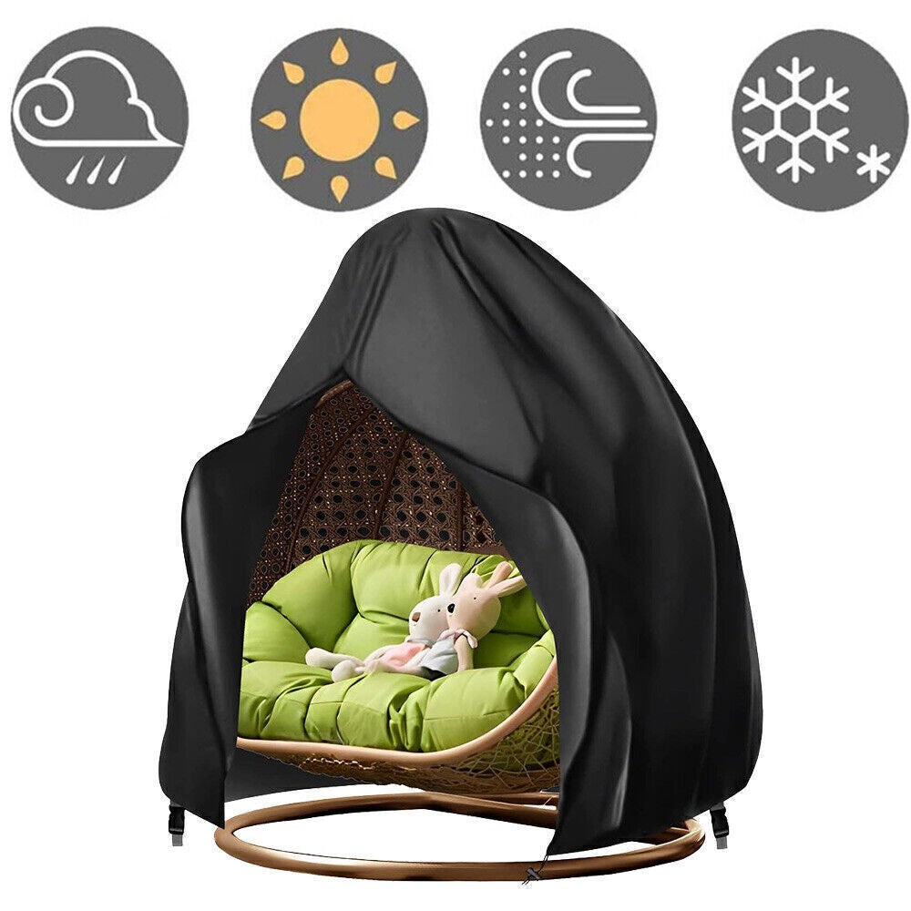 Hanging Chair Cover Waterproof Egg Shape Outdoor Dust Cover