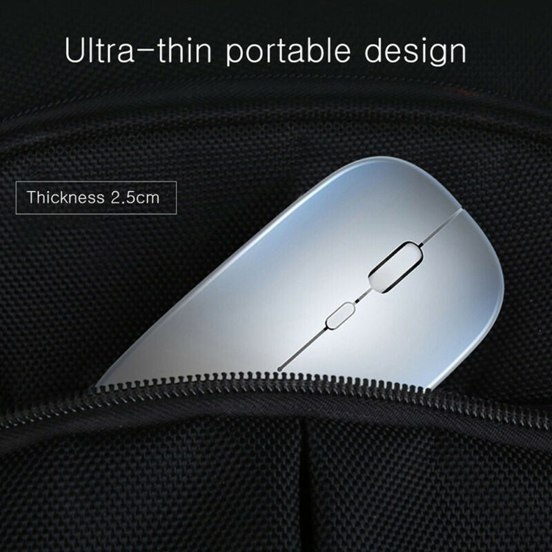 Slim Rechargeable Bluetooth/ USB Wireless RGB Mouse for Tablet PC Andoid iPad