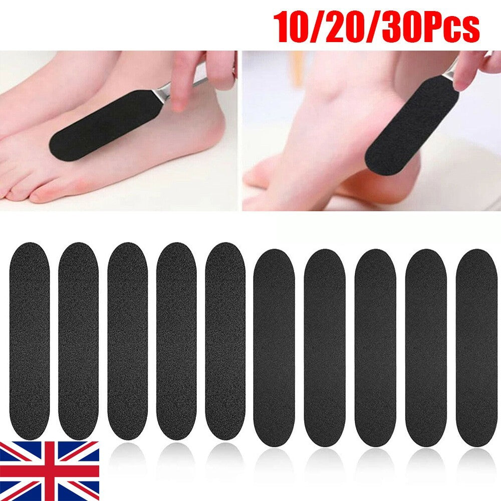 10x Foot File Replacement Pads Corns Callus Removal Pedicure File Refill Pad