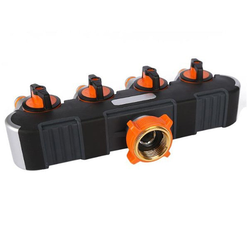 Multi Outlet For Garden Hose Splitter with Easy Tap Connection and Flow Control