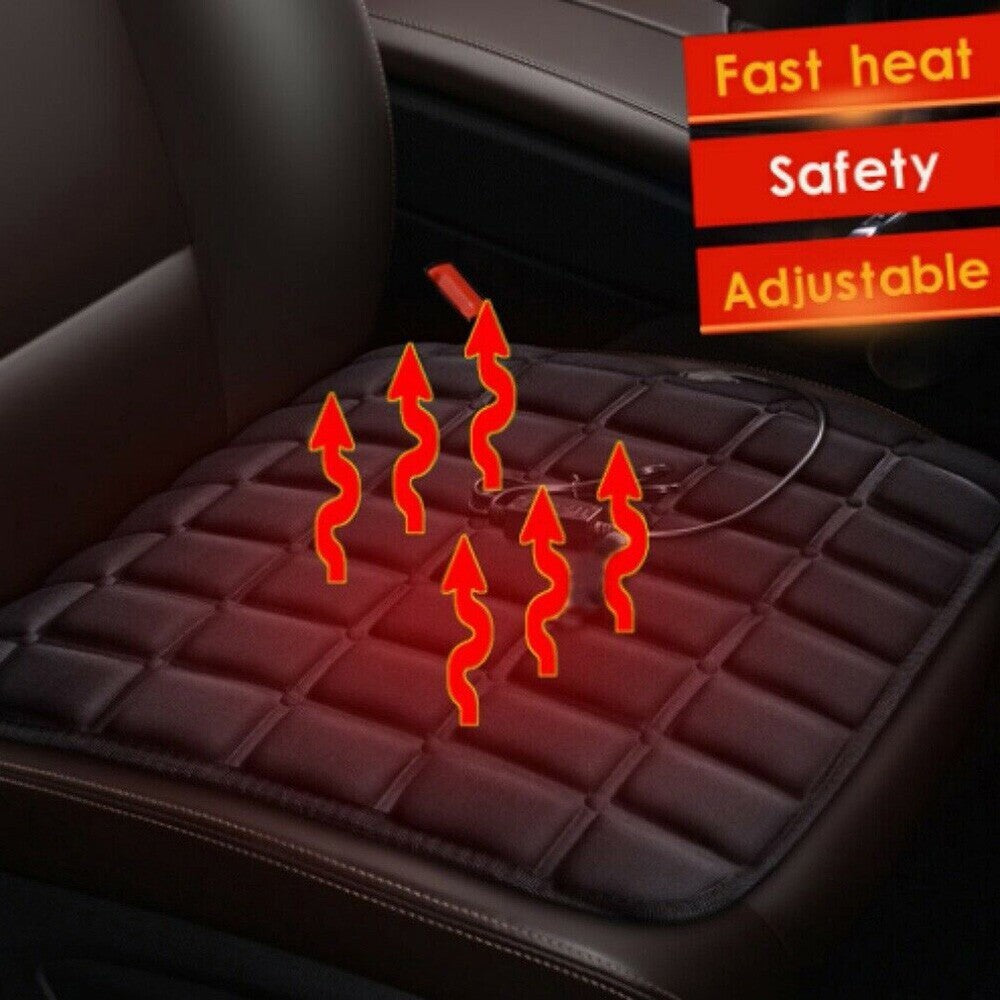 Car Seat Pad Cushion Cover Heating Heater Warm Heated Cold Winter 12V Universal