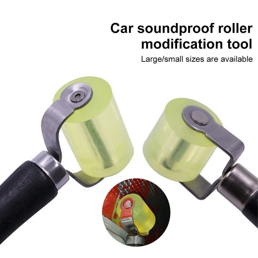 2Pcs Car Soundproofing Pressure Roller Tool Sound Deadening Rubber Roller Set UK