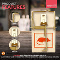 4pcs Wooden Mouse Traps Traditional Mice Rodent Pest Control Trap Reusable