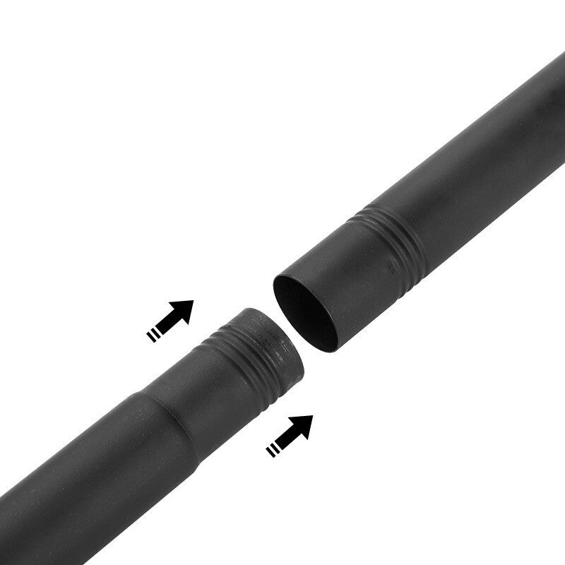 180CM Wall Mounted Mount Telescopic Flag Pole Top Black Ball Flagpole