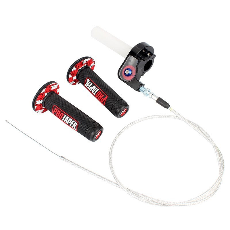Universal 1/4 Turn Quick Action Throttle Grips For 7/8 inch Pit Dirt Bike ATV