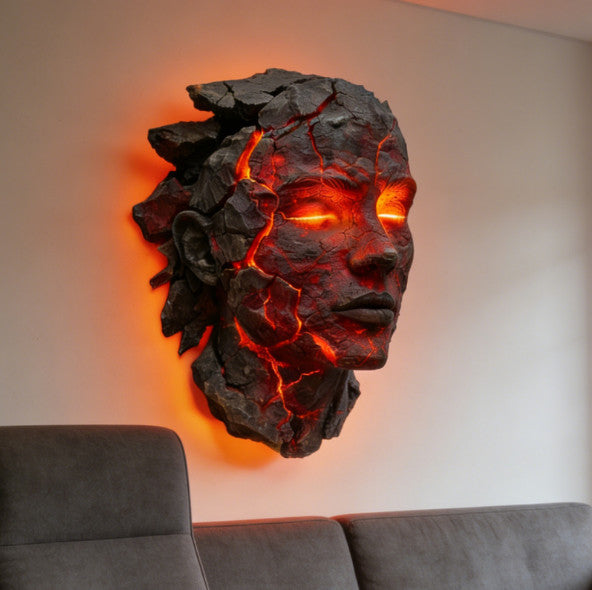 Gothic Table Lamp Halloween Lamp Cracked Soul Wall Light