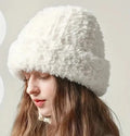 New season Luxury soft Thick Super Fluffy  fleecy Mohair style beanie Hat