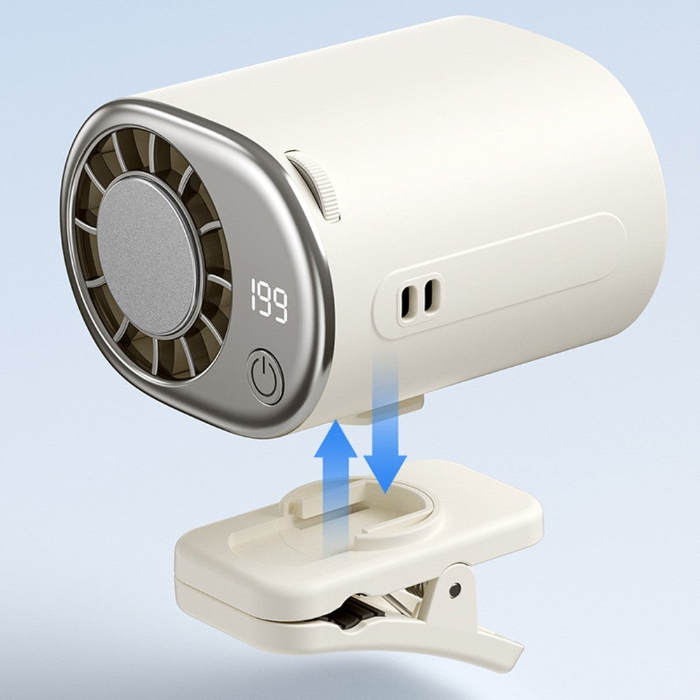Portable Waist Clip Fan, Cooling Fan with Ice Compress, Rechargeable USB Cooling