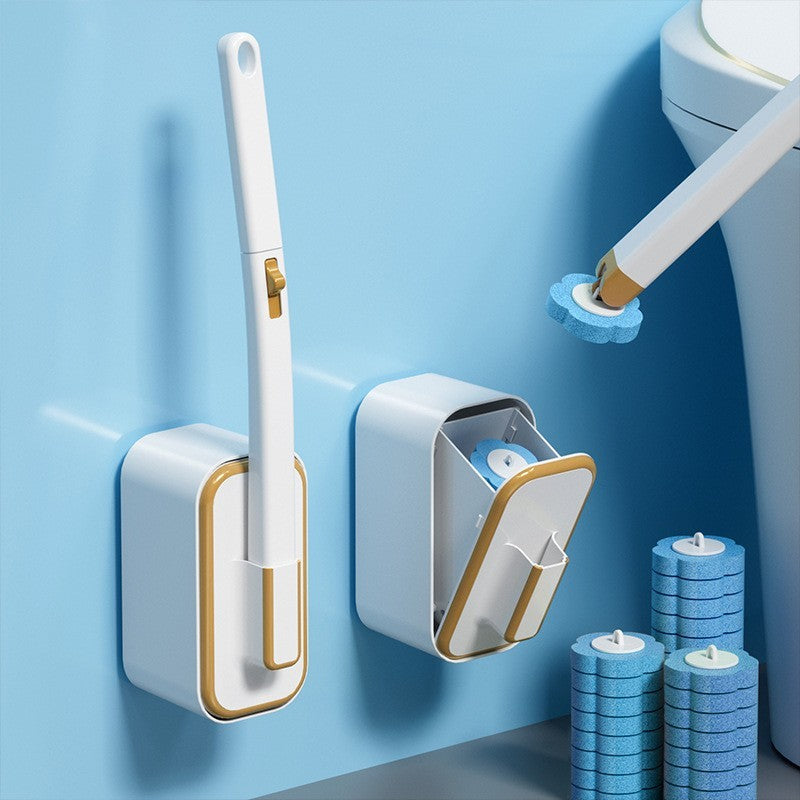 24 Refills Toilet Bowl Cleaning System CleanersDisposable Toilet Brush Set