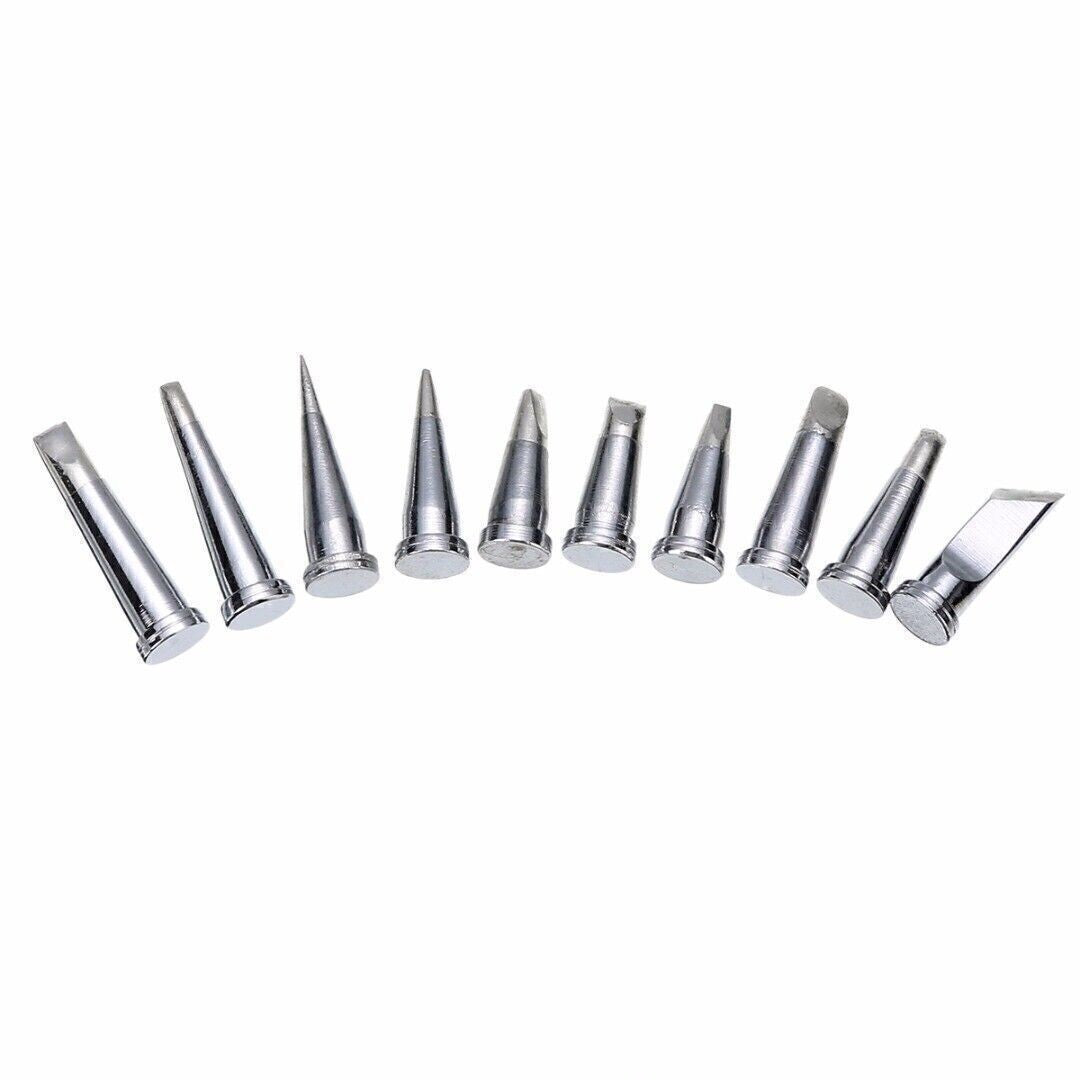10Pcs Durable Soldering Tip Set for Weller WSD81 WD1000 WSP80 WP80 LT Soldering
