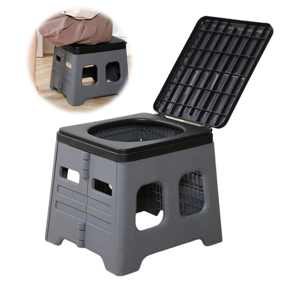 Portable Folding Camping Toilet Compact Potty Loo Caravan Toilet Picnic Fishing
