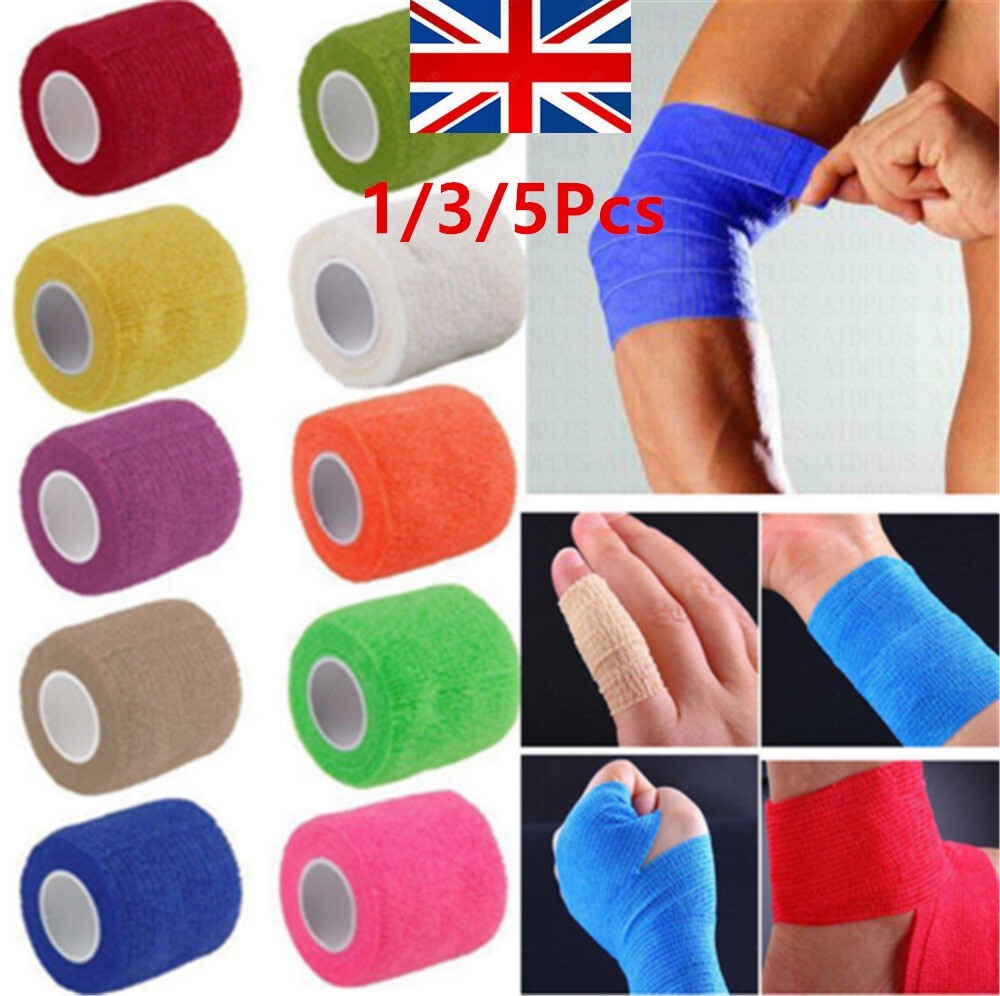 Pets Vet Wrap Self-Adhesive Elastic Cohesive Dog Bandage Injury Wrap Tape Wrist