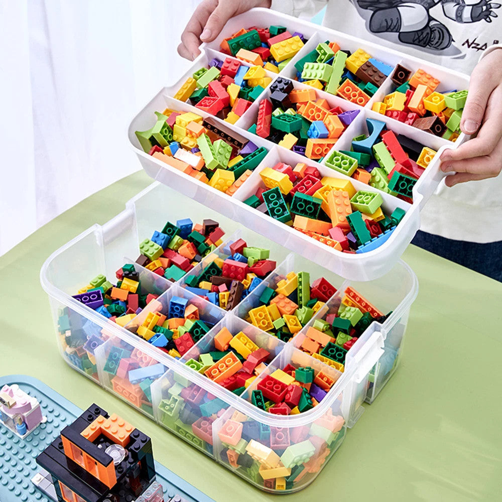Plastic Storage Organizer for Lego Box Kids Child Toy Stackable Containers