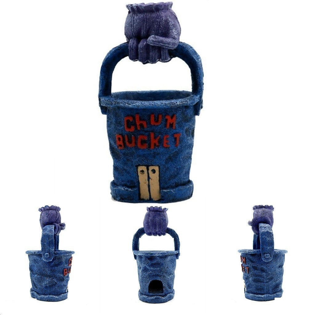Spongebob Squarepants Chum Bucket Aquarium Ornament Décor for Home Fish Tank